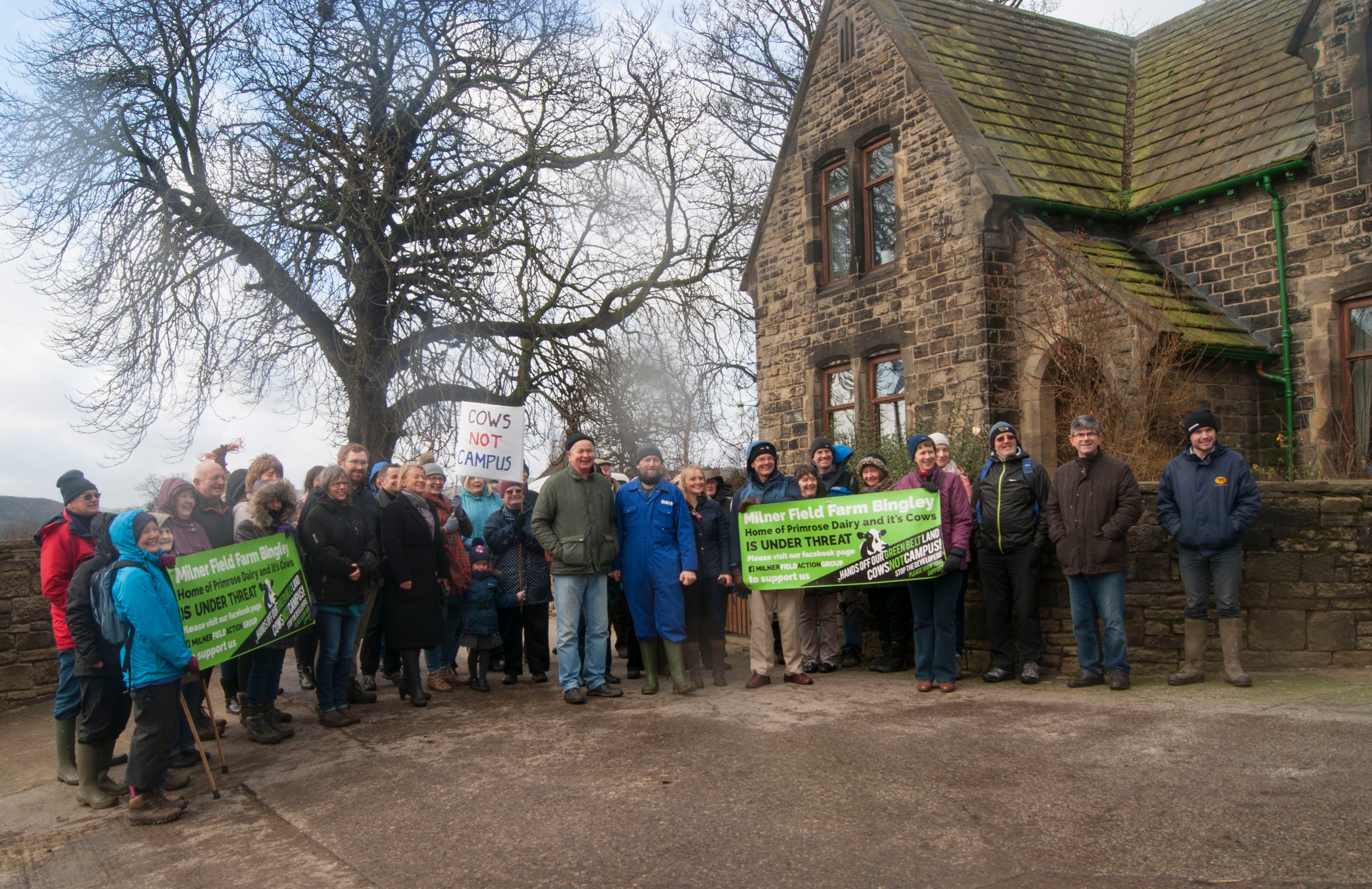 Natalie Bennett - Visit to Milnerfield Farm Bingley near Saltaire