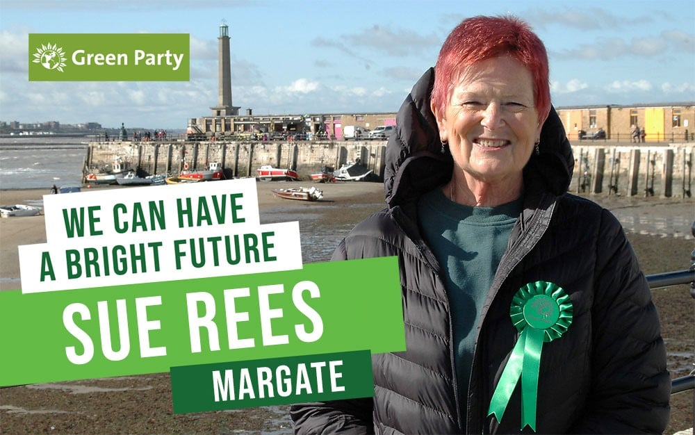 Sue n Margate with slogan we can have a bright future